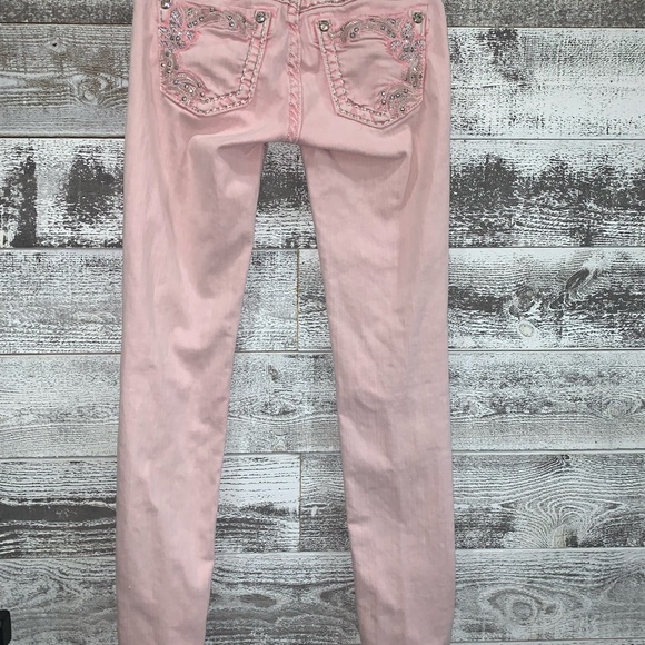 Miss Me jeans pink Signature Skinny style TP5853S2 size 26 - Picture 5 of 10